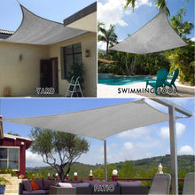 Load image into Gallery viewer, Artpuch 10&#39; x 10&#39; Sun Shade Sails Square Canopy, Sand UV Block Cover for Outdoor Patio Garden Yard
