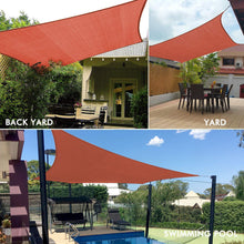 Load image into Gallery viewer, Artpuch Sun Shade Sail Canopy 10&#39;x15&#39; Rust Red Cover for Patio Outdoor, 185GSM Rectangle Backyard Shade Sail for Garden Playground
