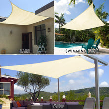 Load image into Gallery viewer, Artpuch 16&#39;x16&#39;x16&#39; Triangle Sun Shade Sails Brown UV Block for Shelter Canopy Patio Garden Outdoor Facility and Activities

