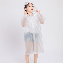 Load image into Gallery viewer, SIXDAYSOX Rain Ponchos,with Drawstring Hood Emergency Disposable Rain Ponchos Family Pack for Adults,Clear
