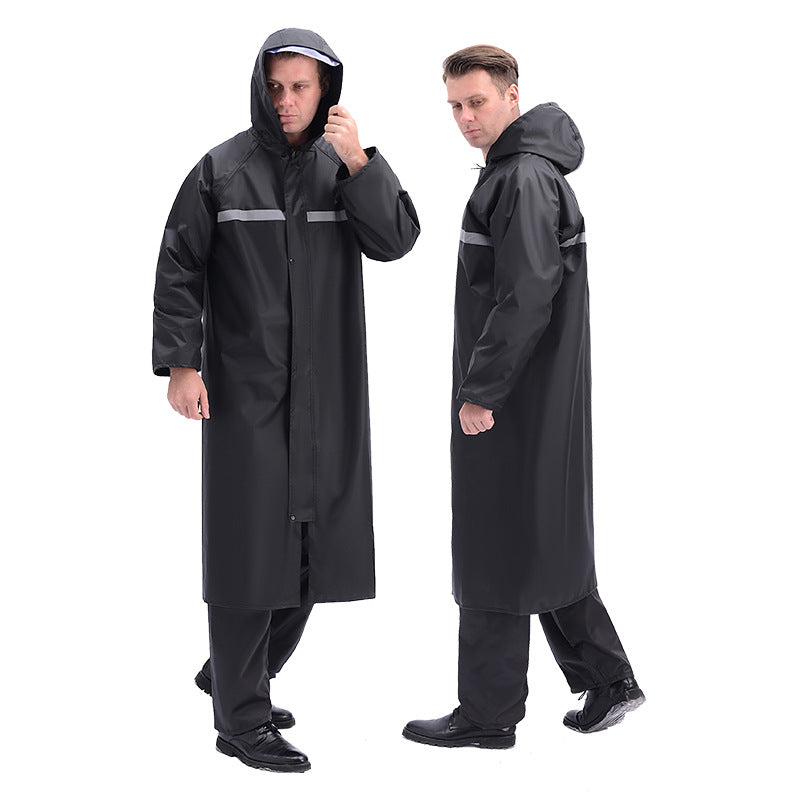 SIXDAYSOX Raincoats for Adults Reusable, EVA Rain Ponchos Lightweight Rain Coat Waterproof Rain Gear for Men and Women