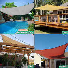 Load image into Gallery viewer, Artpuch 6.5&#39;x10&#39; Sun Shade Sails 185GSM Rectangle Sand Shade Sail UV Block for Patio Garden Outdoor Facility
