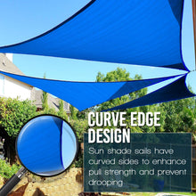Load image into Gallery viewer, Artpuch 8&#39;x8&#39;x8&#39; Sun Shade Sails Canopy, 185GSM Shade Sail UV Block for Patio Garden Outdoor Facility and Activities (Sand)
