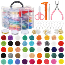 Load image into Gallery viewer, NAWAY DIY Round Acrylic Letter Beads Set, Bracelets Necklace Making Jewellery Accessory Kit
