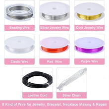 Load image into Gallery viewer, NAWAY DIY Round Acrylic Letter Beads Set, Bracelets Necklace Making Jewellery Accessory Kit
